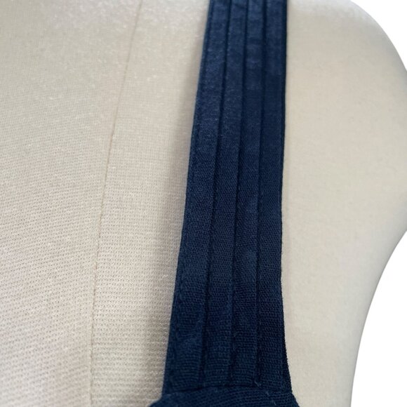 Market & Spruce XXL Navy Blue Button Front Tank Top Sleeveless Summer Casual - Picture 5 of 8